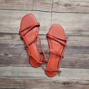 5/$15 A New Day Kaia Pink Coral Strappy Summer Sandals